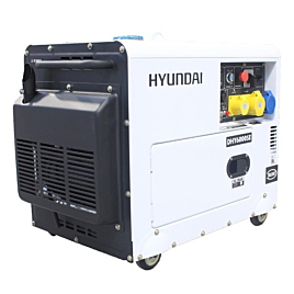 Hyundai DHY6000SE Silenced 5kw Single Phase Diesel Generator