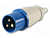 Defender Single Blue 32 Amp 240V Male Plug (2P+T)