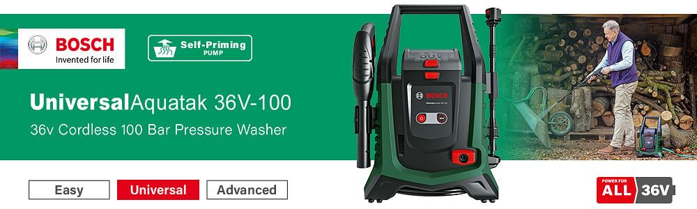 Bosch UniversalAquatak 36V-100 Cordless Pressure Washer (Power Unit)