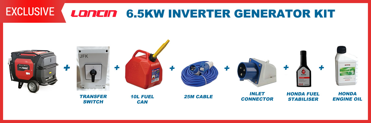 Loncin 6kw generator bundle