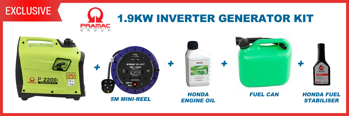 Pramac 1.9kw generator bundle