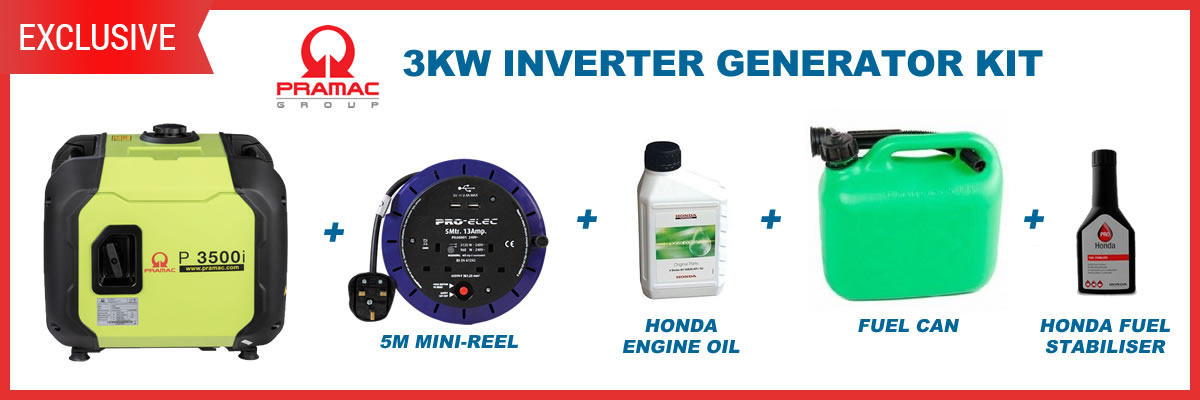 Pramac 3kw generator bundle